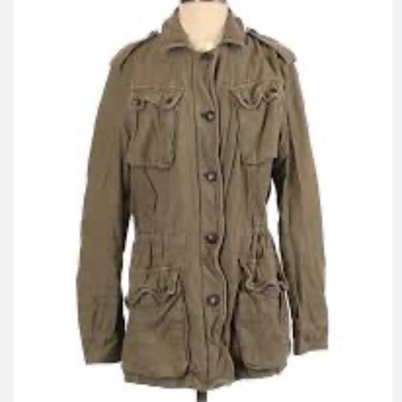 Free People Jacket  Not Your Brothers Surplus Olive (Green) - Picture 9 of 15